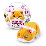 Pets Alive Hamster Mania von ZURU, Orange Hamster, Pet Nurture, Kuscheltier, Real Alive, 20+ Sounds Interaktiv, Elektronisches Haustier, (Orange)