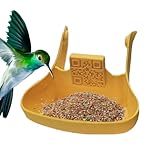 Finch Feeder für den Außenbereich, wetterfestes Vogelhaus, Feederwagen, 5,9 x 6,5 cm, ideal für Backyard, Terrasse, Balkon, Straße, Design mit langer Lebensdauer