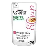 Gourmet Crystal Soup für Katzen mit naturbelassenem Thunfisch und Sardellen, 32er Pack (32 x 40g)