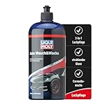 LIQUI MOLY Auto Wasch&Wachs Auto Shampoo Konzentrat, Art.-Nr. 1542 I 1L Autoshampoo mit Wachs zur schonenden Reinigung & Versiegelung I 2-in-1 Wash and Wax mit Carnaubawachs I Glanz & optimaler Schutz