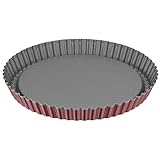 Original Kaiser Classic Plus Obstbodenform 28 cm, Tortenboden Backform, Obstkuchenform antihaftbeschichtet, Wellenrand, gleichmäßige Bräunung