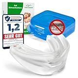 1 x Premium Aufbissschiene gegen Bruxismus - Schnarchschiene gegen Schnarchen - Schnarchstopper - Anti schnarch Knirscherschiene für Nacht - Schnarchfrei mit anti Schnarch Zahnschiene