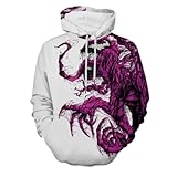 PANVER Sweatshirt Herren 3D Digitales Drucken Langärmeliges Sweatshirt Herren Persönlichkeit Trend Hoodies Herren Jugend Mode Casual Kapuzenpullover Herren A-06 M