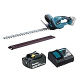 Makita DUH523Z+BL1830B+DC18RC Heckenschere + 1 Akku 18 V 3 Ah Li-Ion + Ladegerät