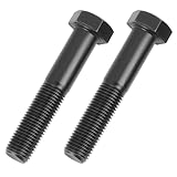 2 PCS Messerschraube Ø9.5mm (3/8' 24 UNF) Länge 51mm (2'), Schraube für Messeraufnahme Rasenmäher Messer, Rasenmäher Castelgarden 12735698/0 Snapper Stiga Bestgreen Alpina Honda Mac Allister Sterwins