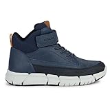 Geox J FLEXYPER Boy Ankle Boot, Navy, 34 EU