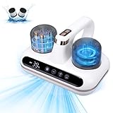 kswiown Milbensauger für Matratzen, 10KPA Milbenstaubsauger mit UV-Licht, Starke Saugkraft Milbensauger mit 3pcs HEPA Filter, Handstaubsauger zur Entfernung von Staubmilben Bakterien Allergenen