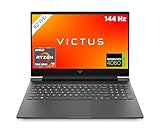 HP Victus Gaming Laptop | 16,1' FHD 144 Hz Display | AMD Ryzen 7-7840HS | 16 GB DDR5 RAM | 512 GB SSD | NVIDIA GeForce RTX 4060 | Windows 11 Home | QWERTZ Tastatur | schwarz