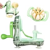 Apfelschäler, Multifunktionaler Rotierender Küchenschäler, Handgekröpfter Apfelschäler, 1 Apfelschneider, rutschfeste Bodenplatte, leicht zu reinigen, passt die Schale, für Äpfel, Birnen, Rote Äpfel