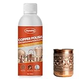 Messing Kupfer Pflege 100 ml, Messing Politur, Sanfte Kupferpolitur, Kupfer Reiniger, fur kupfers, Musikinstrumente, Kupfermöbel, Bronze und Edelstahl