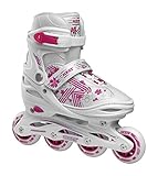 Roces Mädchen Jokey 3.0 Girl Inline-Skates, White-pink, 26/29