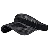 TSMORY Verstellbarer Baseballhut mit 11 cm langer Krempe, atmungsaktiv, Sport-Sonnenhut für Erwachsene, Tennis, Laufen, Radfahren, Strand, Reisen, Strand, Sport, Hut