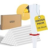Rapid Heißklebesticks 7mm – 100 Stück universale Klebestifte für 7mm Heißklebepistolen – Starker Halt und schnelle Schmelzzeit – Transparent für DIY, Reparaturen, Basteln und Dekorieren