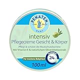 Penaten Intensiv Pflegecreme Gesicht & Körper Baby Gesichtscreme & Körpercreme mit Vitamin E für sensitive & trockene Babyhaut, 100ml