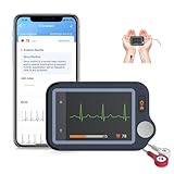CheckMe Plus EKG Gerät für Zuhause, KI-Analysefunktion, 30s/ 60s/5min Messzeit für Smartphone und PC, Persönlicher Tragbarer Herzgesundheits-Tracker, Großbild-Echtzeitanzeige