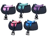 Brama West Kinder Shetty Sattel Set „My Little Pony“ | Sattel für Shetty Pony Holzpferd | mit Satteldecke, Sattelgurt, Steigbügel & Steigbügelriemen | Sattel Rot/Decke Schwarz