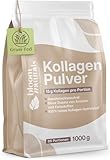 Grassgefüttertes Collagen Pulver 1000g (1 KG) - Hochdosiert & Geschmacksneutral Kollagen Hydrolysat Pulver, Peptid Typ 1 & 3 - Kollagen Peptide - produziert in Deutschland Laborgeprüft