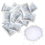 50g x 6 Packet Silica Gel Beutel Silikagel Trockenmittel Feuchtigkeits Beutel Silica Kugeln für Lebensmittel Filament Elektronik