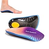 Komfort Orthopädische Einlegesohlen, 3/4 Einlegesohlen für Plantarfasziitis, Bogenkollaps, Flat Heel Tendinitis, X-förmiges Bein, geeignet für Sport- und Arbeitsschuhe(Größe:EU43–44)