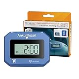 Technaxx elektronische Parkscheibe TX-272, automatische Digitale Parkuhr für das Auto mit Bewegungssensor, automatischer Zeiteinstellung, doppelt beleuchteten Displays, SOS-Licht, ECE-Lizenz