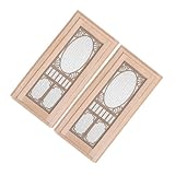 TOYANDONA 2 Stück Maßstab Holz Hohlrahmen Tür Realistische DIY Dekoration für Moderne und Klassische Puppenmöbel Installieren Vielseitig Einsetzbar