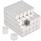 MIN CI 110 Stück Neodym Magnete Extra Stark, 5x5x5mm Magnete Stark Mini Magnete Klein Magnete für Magnettafel Kühlschrank Tafelmagnete Fotos Whiteboard Magneten