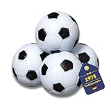 BEST SPORTING Kickerbälle I Tischkicker-Ersatzbälle 36 mm I 4 hochwertige Kickertisch-Bälle im Set I Tischfussball Profi Bälle im klassischen weiß schwarzen Design I Ersatzbälle Set