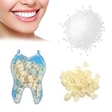 Zahn Reparatur Set,50 Stück Temporäre Zahnkappe,70 Kronenfurnier Zahnreparatur,Zahnfüllung Zahnersatz Wird Verwendet,Um Fehlende Oder Abgebrochene Vorder-und Backenzähne zu Ersetzen Mit 50g Beißring