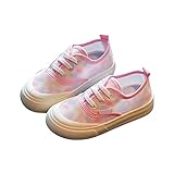 Große Größe Schuhe Freizeitschuhe Kinder Boardschuhe Segeltuchschuhe Mädchen Mesh Freizeitschuhe Atmungsaktiv One Foot Off Jungen Sneakers High Top Schuhe Mädchen, rot, 35 EU