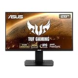 ASUS TUF Gaming VG289Q - 28 Zoll UHD 4K Monitor - 60 Hz, 5ms GtG, FreeSync, HDR 10 - IPS Panel, 16:9, 3840x2160, DisplayPort, HDMI, ergonomisch