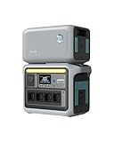 Anker SOLIX C1000 Tragbare Powerstation mit BP1000 Erweiterungsakku, 1800W Solargenerator, Aufladung in 58 Min., 2112Wh LiFePO4-Akku für Outdoor, Camping und Stromreserve Zuhause (Solarpanel optional)