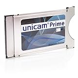 Unicam Prime CI Modul I Common Interface Karte mit DeltaCrypt-Verschlüsselung 3.0 für den Empfang verschlüsselter Sender I DVB CI-konforme PCMCIA CI-CAM für Smart Cards TV (CI Modul)