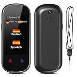SLWOO Translator, 138 Sprachübersetzer, AI Übersetzer mit Sprach-Ein-/Ausgabegerät, Foto Übersetzung/WIFI/Hotspot/Offline Sofortübersetzer für Lernen, Reisen und Business (Schwarz)