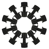 Ipetboom Nylon Kennzeichenbefestigungen Motorrad Schrauben 16 Stück Schwarz Witterungsbeständig Diebstahlsicher Kompatibel für Verschiedene Nummernschilder