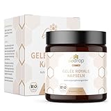 bedrop Gelée Royale Kapseln Bio Qualität 60 Kapseln - 1 Kapsel = 980 mg pures Gelee Royal, 10-HDA Gehalt