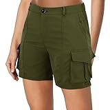 Sport Shorts Damen Kurz Weites Elegant Cargo Shorts Damen Arbeitshose : Sommershorts Einfarbige Sweatshorts Mehrfachtasche Trainings Shorts Cargo Shorts Laufshorts Fitnesshose Mit Taschen Golf Shorts