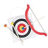 YIZITU Bogen- und Pfeil-Set für Kinder, aus Holz, Bogenschießen, Spielzeug für Jungen und Mädchen, Bögen und Pfeile für Kinder, 3 Pfeile, Ziele, drinnen und draußen, Spiel, Spielzeug