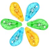 6 Stück Kleberoller, Doppelseitiges Klebeband, 8mm x 8m Glue Roller Doppelseitiges Klebeband Selbstklebend,Roller Kleben mit reißfestem PET-Band, Klebebandroller für DIY Scrapbook, Fotos, Basteln