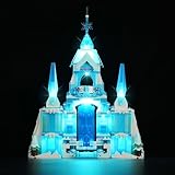 cooldac LED-Licht Kit Kompatibel mit Lego Elsas Winterpalast 43244, LED Beleuchtungsset Kompatibel mit Lego Disney Frozen Elsas Winterpalast(Keine Modelle)