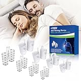 8 Stück Schnarchstopper,Nasenspreizer,Nasenspreizer Besser Atmen,Nasenatmungsdilatator,Anti Schnarch,Anti Schnarch Nasenclip für Besseren Atmen und Schlaf