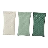 HAMPPLIES 3 Stück Tragbare Brillenaufbewahrungstaschen Robuste und Stilvolle Aufbewahrung für Sonnenbrillen und Brillen Olivgrün und Grasgrün zum Schutz Staubvermeidung
