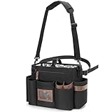 BAFASO Friseurkoffer für Barber Set, Friseurtasche Werkzeugtasche für Barber Zubehör, Friseur Werkzeugtasche Groß, Schwarz