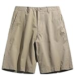 Jayyouu Herren Chino Shorts elegant lässig einfarbig Sommer lockere Passform Cargo Shorts Übergröße Kampf Cargo Shorts für Herren Trendige knielange Shorts