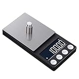 NDRFAWY Elektronische Mini-Schmuckwaage, LCD-Digitalwaage, 0,01/0,1 g, hohe Genauigkeit, Hintergrundbeleuchtung, Schmuckgewicht für Küche