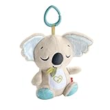 Fisher-Price Baby-Spielzeug für unterwegs Koala-Spieluhr, Plüsch-Spieluhr mit weißem Rauschen und Musik für Neugeborene ab einem Alter von 0 Monaten, JBD65