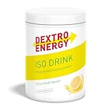 DEXTRO ENERGY ISO DRINK CITRUS FRESH (440g) - Isotonisches Getränkepulver mit Natrium, Magnesium, Kalium, Chlorid, schnelle Kohlenhydratversorgung, Booster mit Elektrolyten, Glutenfrei, Laktosefrei