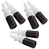 Generisch Leere Nasensprayflaschen 10 Stück 10 ml mit Pumpe und Etui für Nasenöl und Parfüm für Einsatz bei Nasenspülung und Gesichtspflege im Alltag