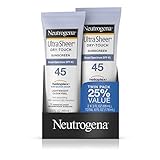 Neutrogena Ultra Sheer Twin Pack – Sonnenschutz LSF 45 in den USA, 2 Stück