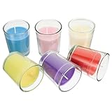 Cabilock 6 Stück Duftkerzen Duftend Geruchsbeseitigende Kerzen Aromakerzen Aus Sojawachs Aromatherapie Kerzen Dekorative Kerzen Glas