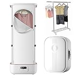 ExoticaBlend Tragbarer Wäschetrockner, tragbare elektrische Wäschetrocknungsmaschine für Kleidung, tragbarer Trockner für Wohnungen, Wohnmobile, Reisen,White